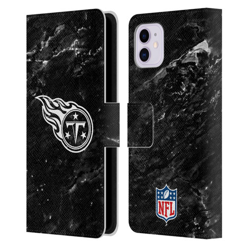 NFL Tennessee Titans Artwork Marble Leather Book Wallet Case Cover For Apple iPhone 11