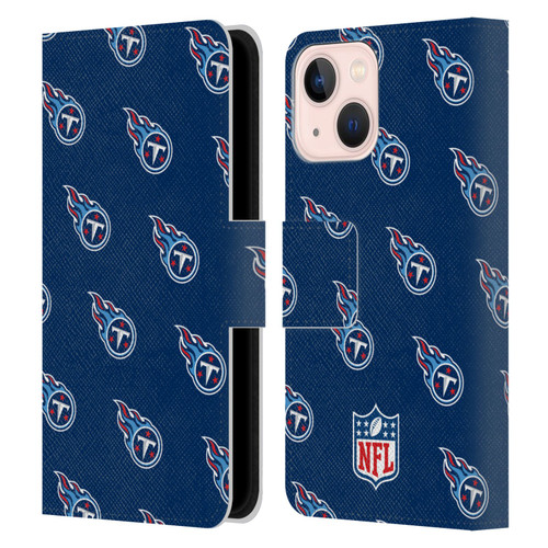 NFL Tennessee Titans Artwork Patterns Leather Book Wallet Case Cover For Apple iPhone 13 Mini