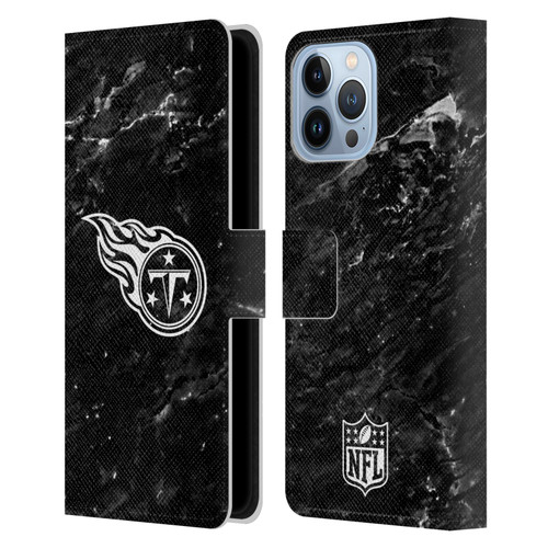 NFL Tennessee Titans Artwork Marble Leather Book Wallet Case Cover For Apple iPhone 13 Pro Max