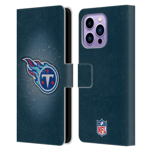 NFL Tennessee Titans Artwork LED Leather Book Wallet Case Cover For Apple iPhone 14 Pro Max