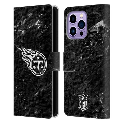 NFL Tennessee Titans Artwork Marble Leather Book Wallet Case Cover For Apple iPhone 14 Pro Max