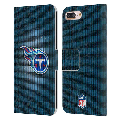 NFL Tennessee Titans Artwork LED Leather Book Wallet Case Cover For Apple iPhone 7 Plus / iPhone 8 Plus