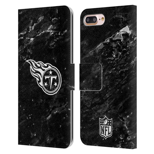 NFL Tennessee Titans Artwork Marble Leather Book Wallet Case Cover For Apple iPhone 7 Plus / iPhone 8 Plus