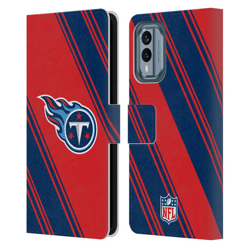NFL Tennessee Titans Artwork Stripes Leather Book Wallet Case Cover For Nokia X30