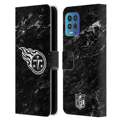 NFL Tennessee Titans Artwork Marble Leather Book Wallet Case Cover For Motorola Moto G100