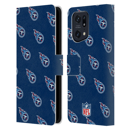 NFL Tennessee Titans Artwork Patterns Leather Book Wallet Case Cover For OPPO Find X5 Pro