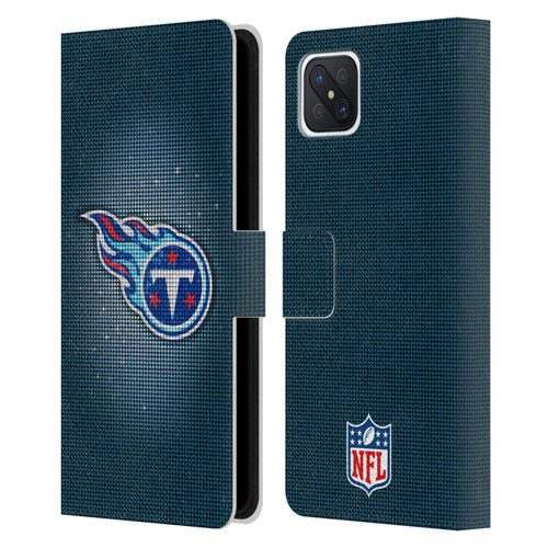 NFL Tennessee Titans Artwork LED Leather Book Wallet Case Cover For OPPO Reno4 Z 5G