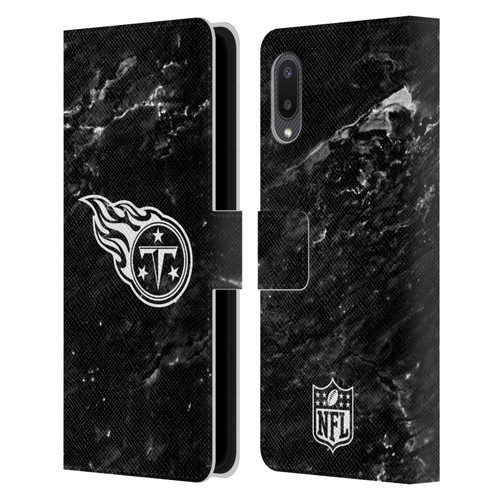 NFL Tennessee Titans Artwork Marble Leather Book Wallet Case Cover For Samsung Galaxy A02/M02 (2021)