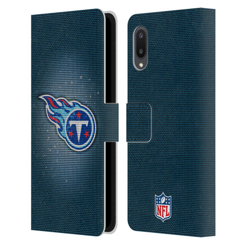 NFL Tennessee Titans Artwork LED Leather Book Wallet Case Cover For Samsung Galaxy A02/M02 (2021)