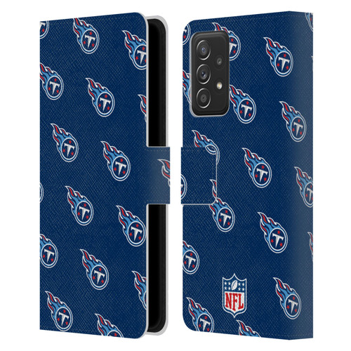 NFL Tennessee Titans Artwork Patterns Leather Book Wallet Case Cover For Samsung Galaxy A52 / A52s / 5G (2021)