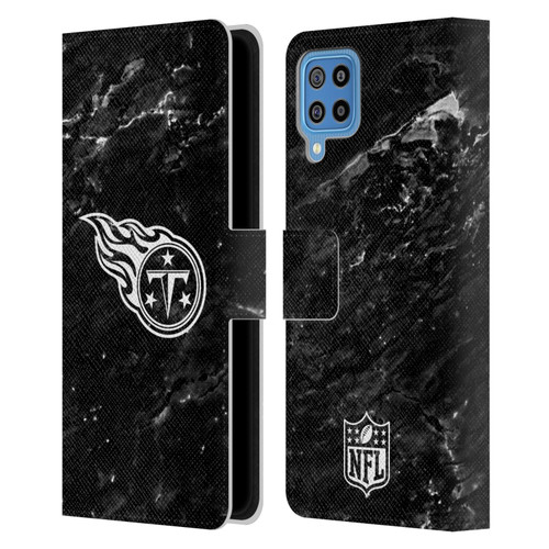 NFL Tennessee Titans Artwork Marble Leather Book Wallet Case Cover For Samsung Galaxy F22 (2021)