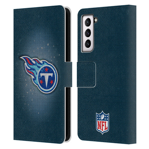 NFL Tennessee Titans Artwork LED Leather Book Wallet Case Cover For Samsung Galaxy S21 5G