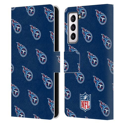 NFL Tennessee Titans Artwork Patterns Leather Book Wallet Case Cover For Samsung Galaxy S21 5G