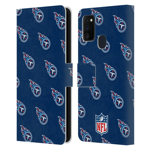 NFL Tennessee Titans Artwork Patterns Leather Book Wallet Case Cover For Samsung Galaxy M30s (2019)/M21 (2020)