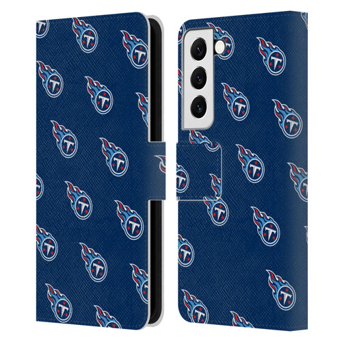 NFL Tennessee Titans Artwork Patterns Leather Book Wallet Case Cover For Samsung Galaxy S22 5G