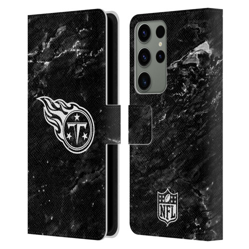 NFL Tennessee Titans Artwork Marble Leather Book Wallet Case Cover For Samsung Galaxy S23 Ultra 5G