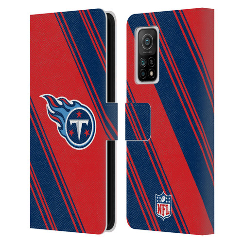 NFL Tennessee Titans Artwork Stripes Leather Book Wallet Case Cover For Xiaomi Mi 10T 5G