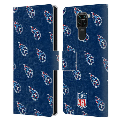 NFL Tennessee Titans Artwork Patterns Leather Book Wallet Case Cover For Xiaomi Redmi Note 9 / Redmi 10X 4G