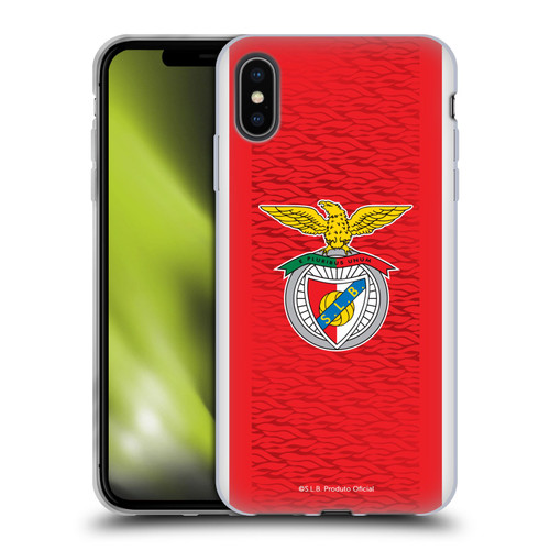 S.L. Benfica 2021/22 Crest Kit Home Soft Gel Case for Apple iPhone XS Max