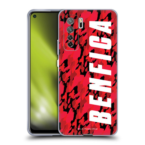 S.L. Benfica 2021/22 Crest Camouflage Soft Gel Case for Huawei Nova 7 SE/P40 Lite 5G