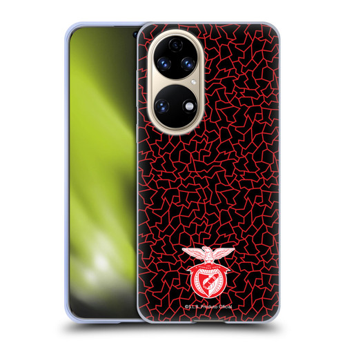 S.L. Benfica 2021/22 Crest Mosaic Pattern Soft Gel Case for Huawei P50