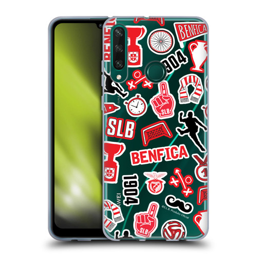 S.L. Benfica 2021/22 Crest Stickers Soft Gel Case for Huawei Y6p