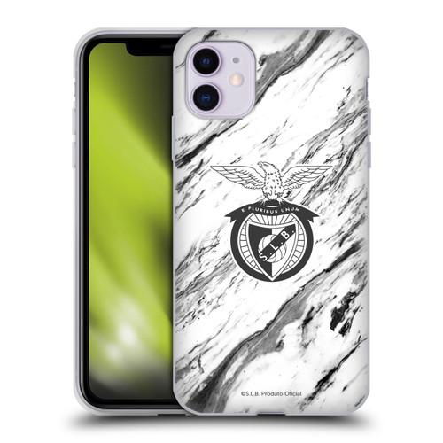 S.L. Benfica 2021/22 Crest Marble Soft Gel Case for Apple iPhone 11