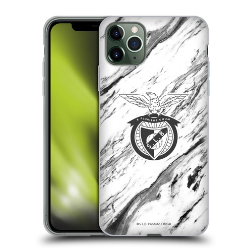 S.L. Benfica 2021/22 Crest Marble Soft Gel Case for Apple iPhone 11 Pro Max