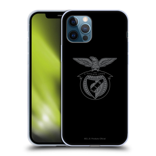 S.L. Benfica 2021/22 Crest Black Soft Gel Case for Apple iPhone 12 / iPhone 12 Pro