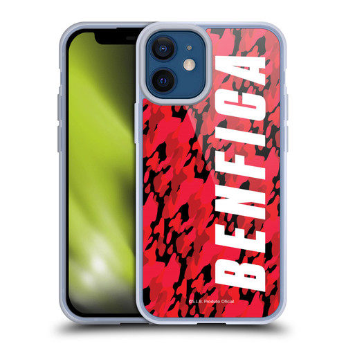 S.L. Benfica 2021/22 Crest Camouflage Soft Gel Case for Apple iPhone 12 Mini