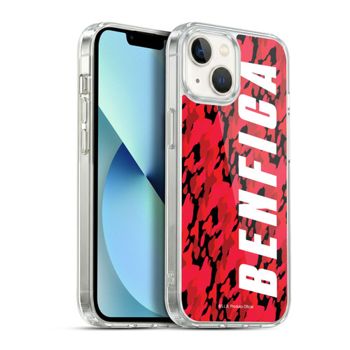 S.L. Benfica 2021/22 Crest Camouflage Soft Gel Case for Apple iPhone 13