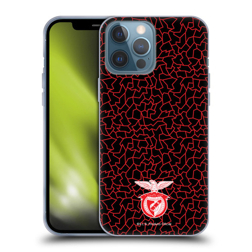 S.L. Benfica 2021/22 Crest Mosaic Pattern Soft Gel Case for Apple iPhone 13 Pro Max