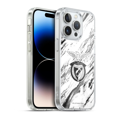 S.L. Benfica 2021/22 Crest Marble Soft Gel Case for Apple iPhone 13 Pro