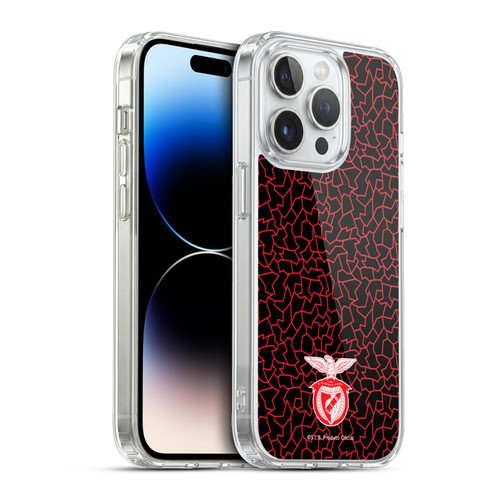 S.L. Benfica 2021/22 Crest Mosaic Pattern Soft Gel Case for Apple iPhone 13 Pro