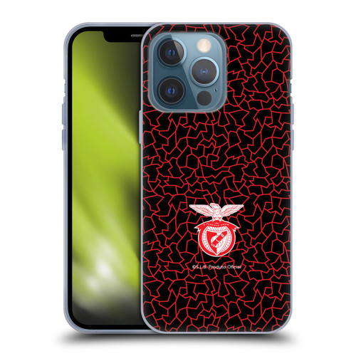 S.L. Benfica 2021/22 Crest Mosaic Pattern Soft Gel Case for Apple iPhone 13 Pro