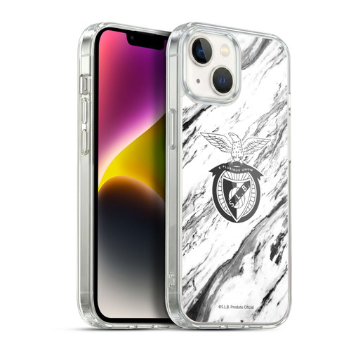 S.L. Benfica 2021/22 Crest Marble Soft Gel Case for Apple iPhone 14