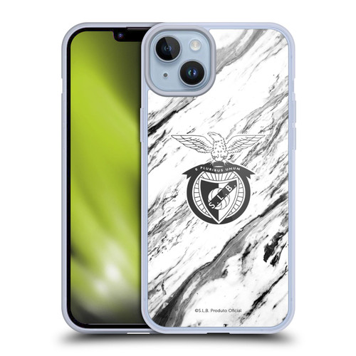S.L. Benfica 2021/22 Crest Marble Soft Gel Case for Apple iPhone 14 Plus