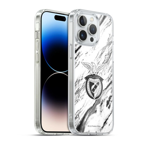 S.L. Benfica 2021/22 Crest Marble Soft Gel Case for Apple iPhone 14 Pro Max