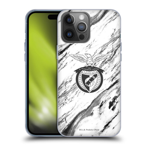 S.L. Benfica 2021/22 Crest Marble Soft Gel Case for Apple iPhone 14 Pro Max