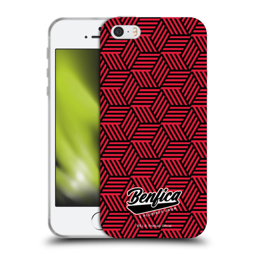 S.L. Benfica 2021/22 Crest Geometric Soft Gel Case for Apple iPhone 5 / 5s / iPhone SE 2016