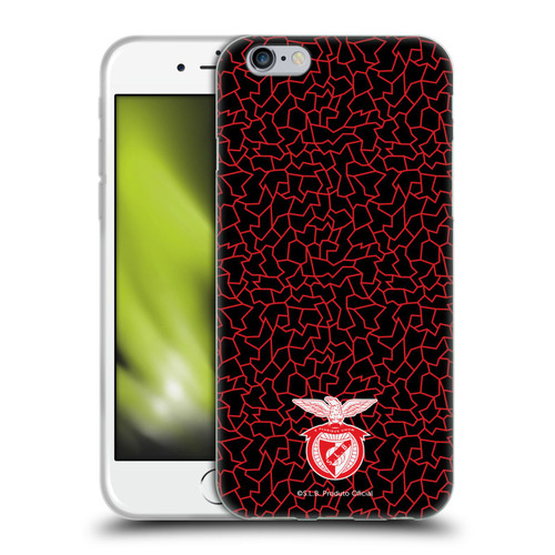 S.L. Benfica 2021/22 Crest Mosaic Pattern Soft Gel Case for Apple iPhone 6 / iPhone 6s
