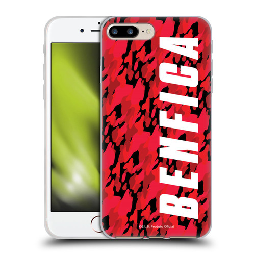 S.L. Benfica 2021/22 Crest Camouflage Soft Gel Case for Apple iPhone 7 Plus / iPhone 8 Plus