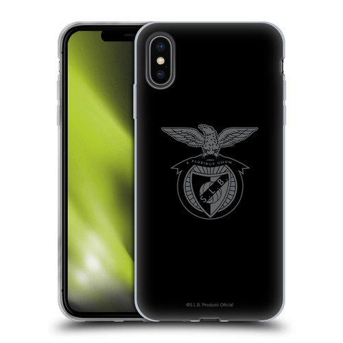 S.L. Benfica 2021/22 Crest Black Soft Gel Case for Apple iPhone XS Max