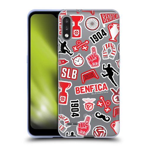 S.L. Benfica 2021/22 Crest Stickers Soft Gel Case for LG K22