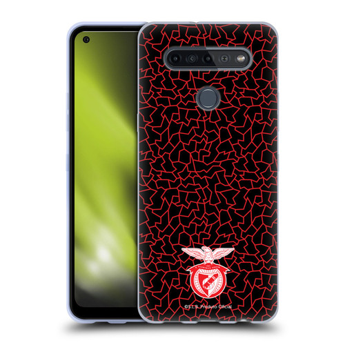 S.L. Benfica 2021/22 Crest Mosaic Pattern Soft Gel Case for LG K51S