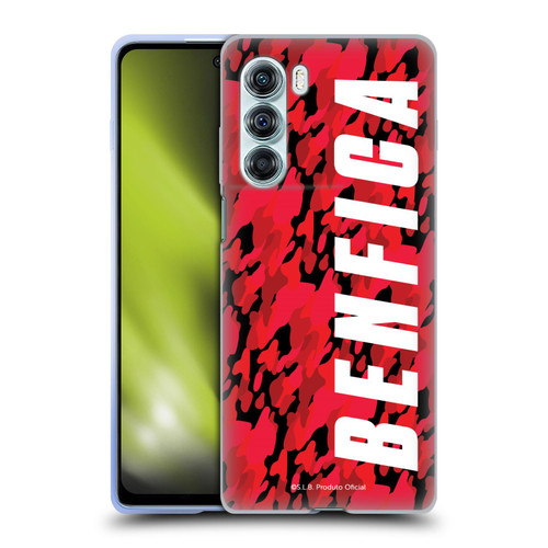 S.L. Benfica 2021/22 Crest Camouflage Soft Gel Case for Motorola Edge S30 / Moto G200 5G