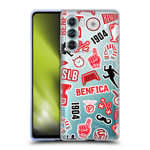 S.L. Benfica 2021/22 Crest Stickers Soft Gel Case for Motorola Edge S30 / Moto G200 5G