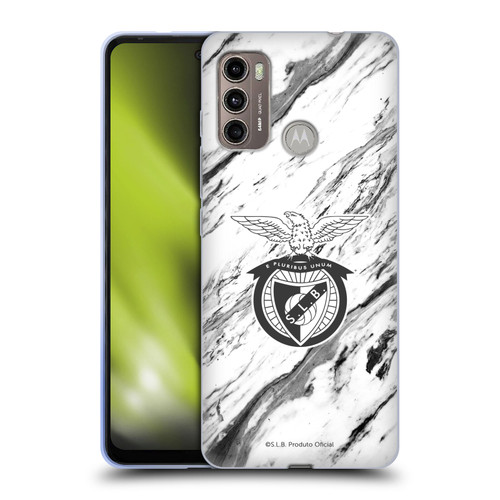 S.L. Benfica 2021/22 Crest Marble Soft Gel Case for Motorola Moto G60 / Moto G40 Fusion