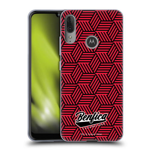 S.L. Benfica 2021/22 Crest Geometric Soft Gel Case for Motorola Moto E6 Plus