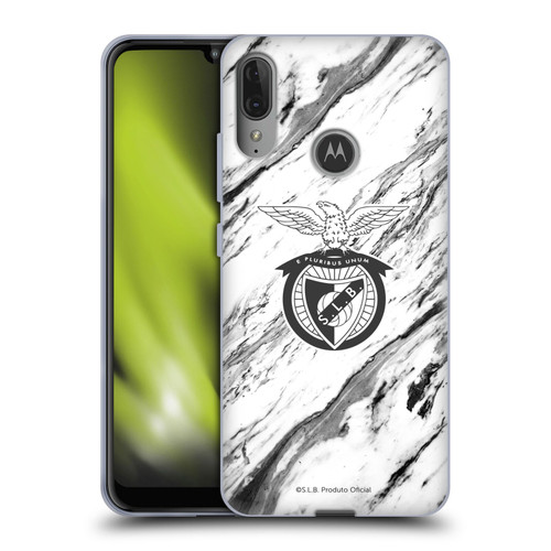 S.L. Benfica 2021/22 Crest Marble Soft Gel Case for Motorola Moto E6 Plus